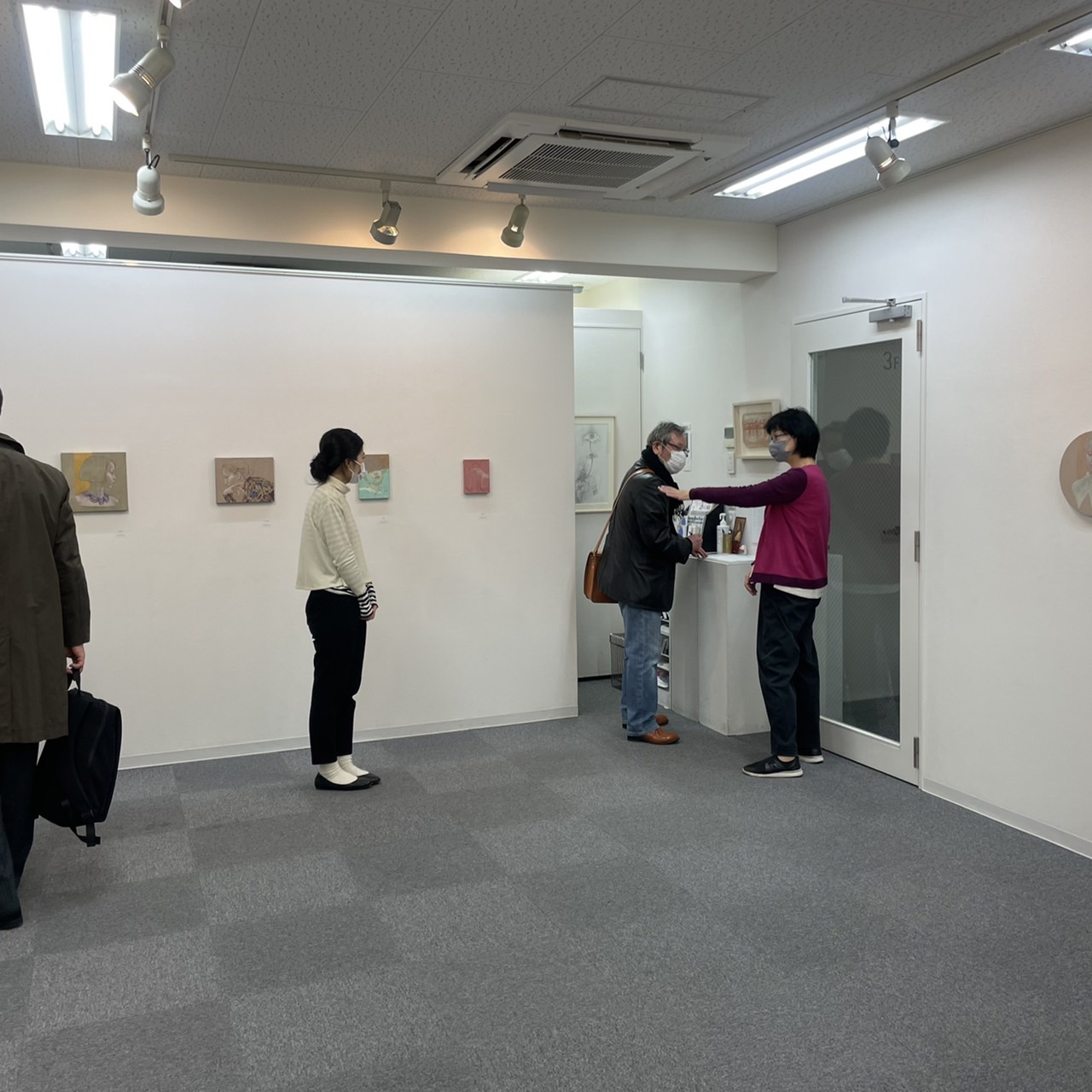 清田悠紀子先生の個展へ